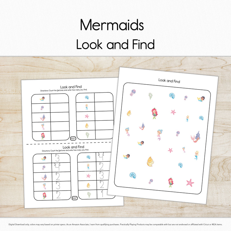 Mermaids - Look and Find