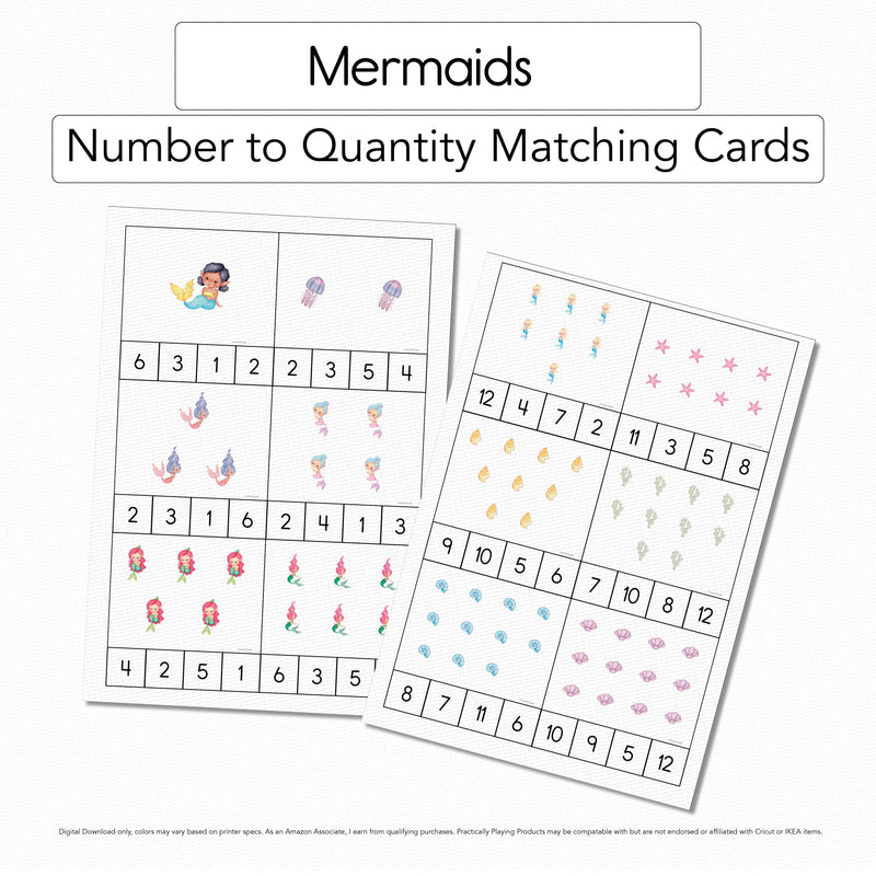 Mermaids - Count and Clip