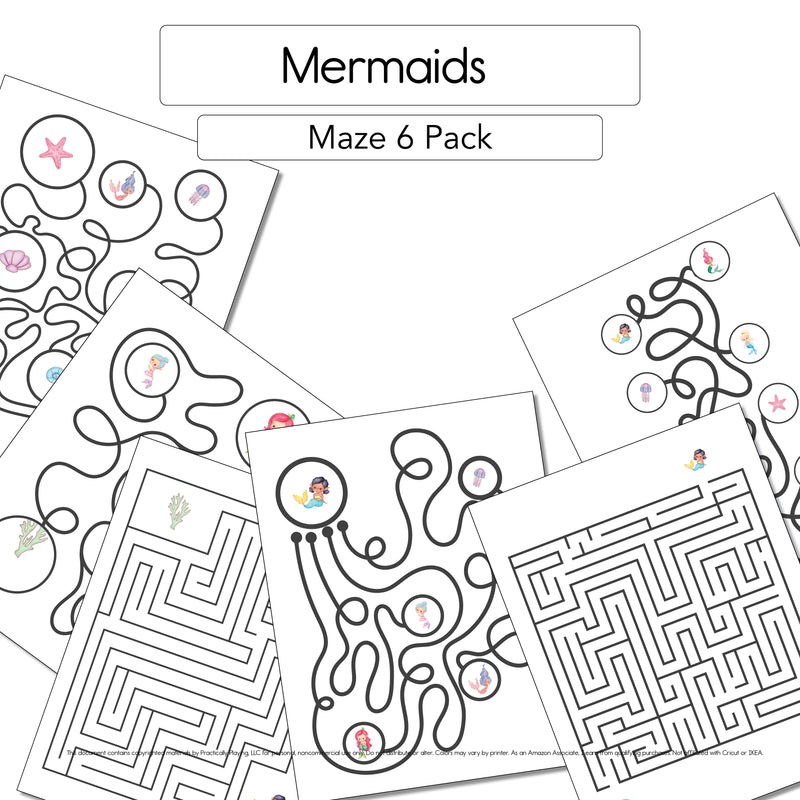 Mermaids - Mazes 6 Pack