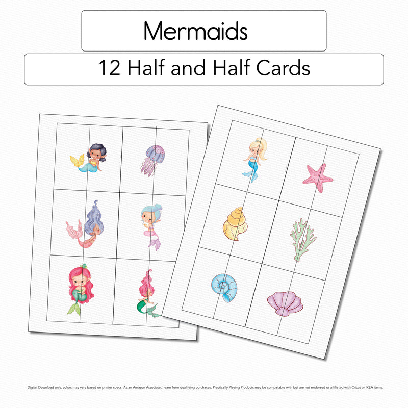 Mermaids - Half and Half cards