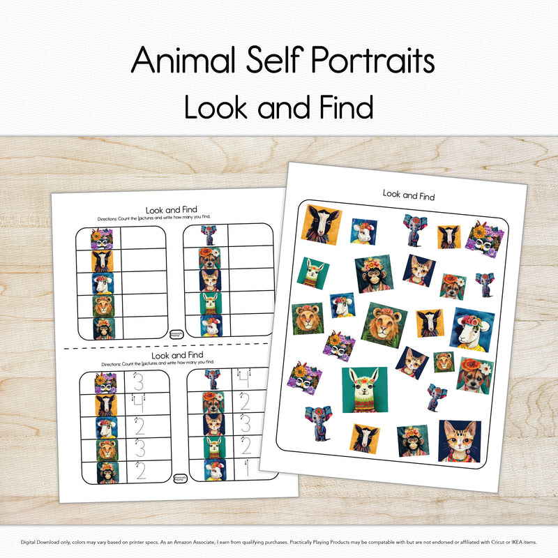 Animal Self Portraits - Look and Find