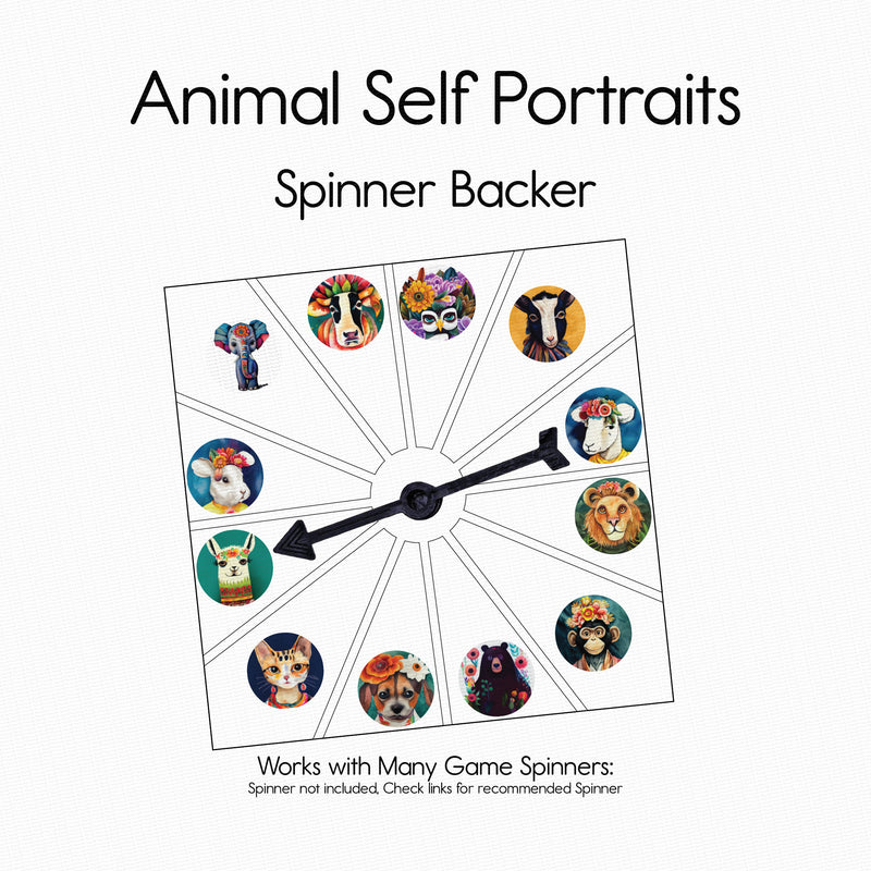Animal Self Portraits - Spinner Backer