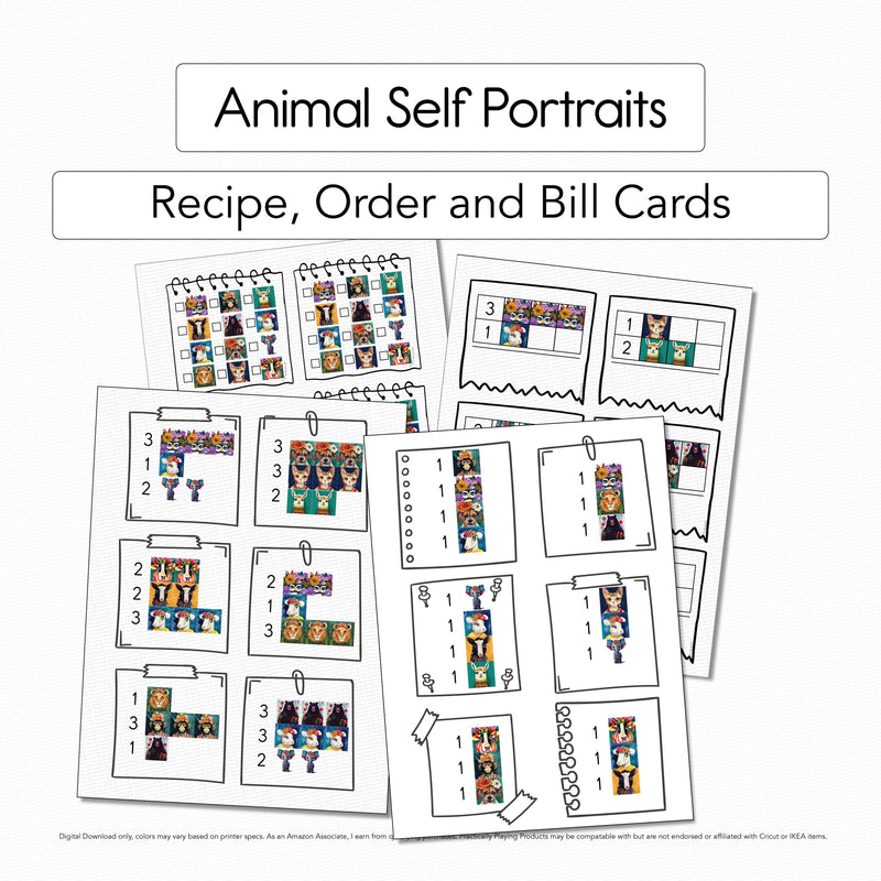 Animal Self Portraits - Recipe Pack