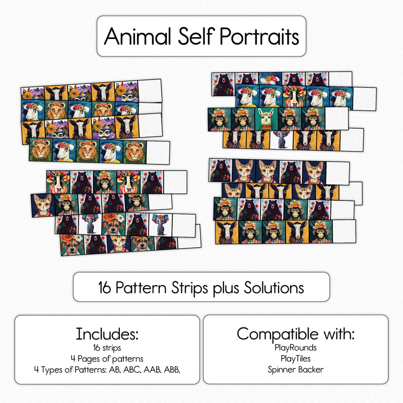 Animal Self Portraits - Pattern Strips