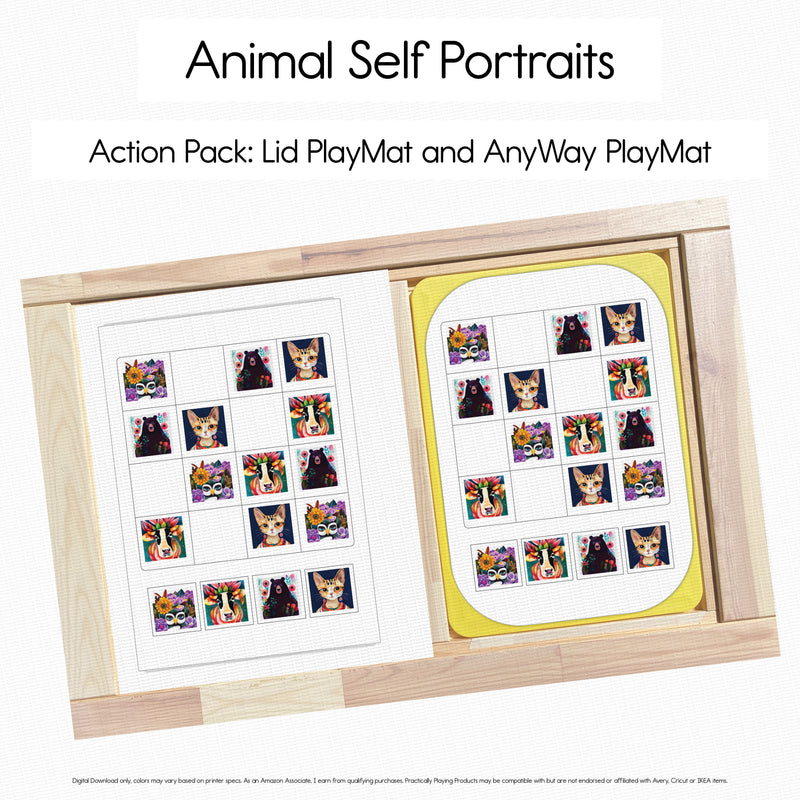Animal Self Portraits - Sudoku Board PlayMat