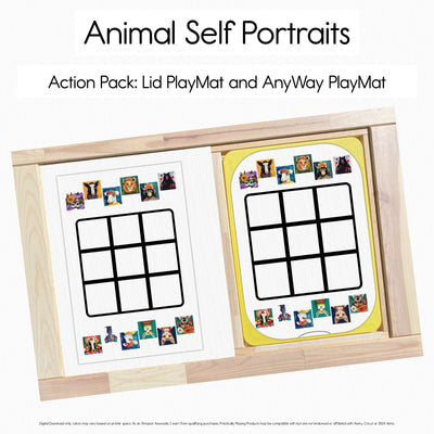 Animal Self Portraits - Tic Tac Toe PlayMat
