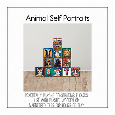 Animal Self Portraits - Constructable Card Pack