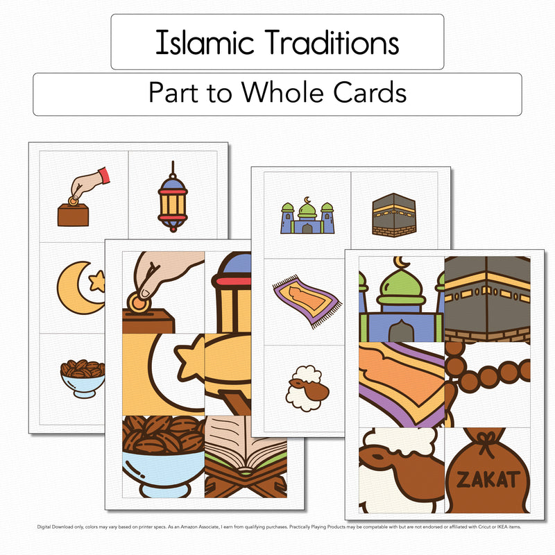 Islamic Traditions - Part to Whole Matching Cards
