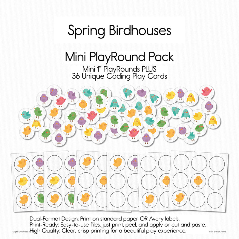 Spring Birdhouses - Mini PlayRound