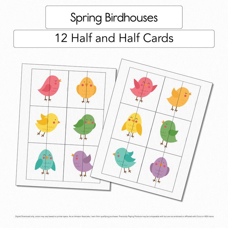 Spring Birdhouses - Half and Half cards