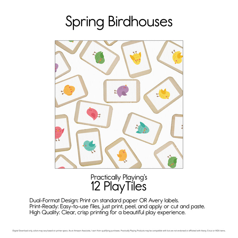Spring Birdhouses - PlayTiles