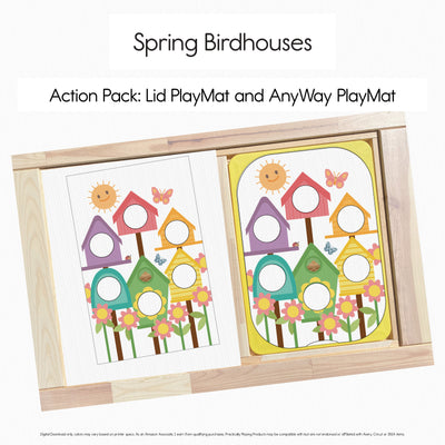 Spring Birdhouses - Six Hole PlayMat