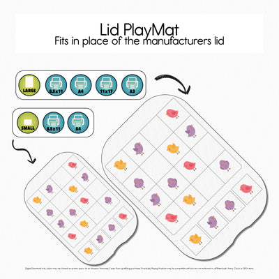 Spring Birdhouses - Sudoku Board PlayMat