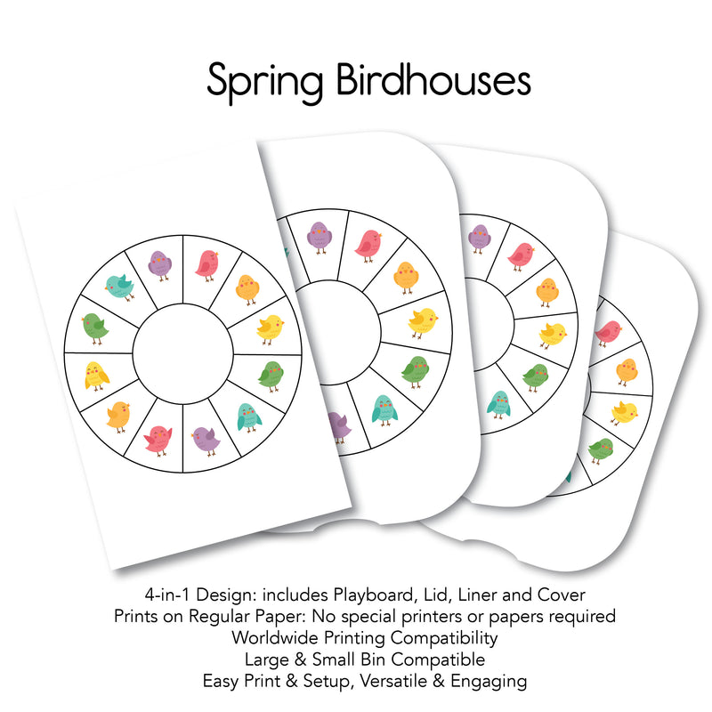 Spring Birdhouses - Twelve Wheel PlayMat