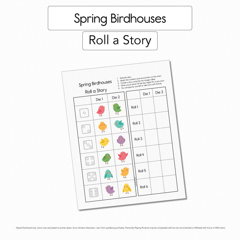 Spring Birdhouses - Roll a Story