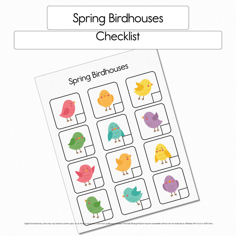 Spring Birdhouses - Checklist