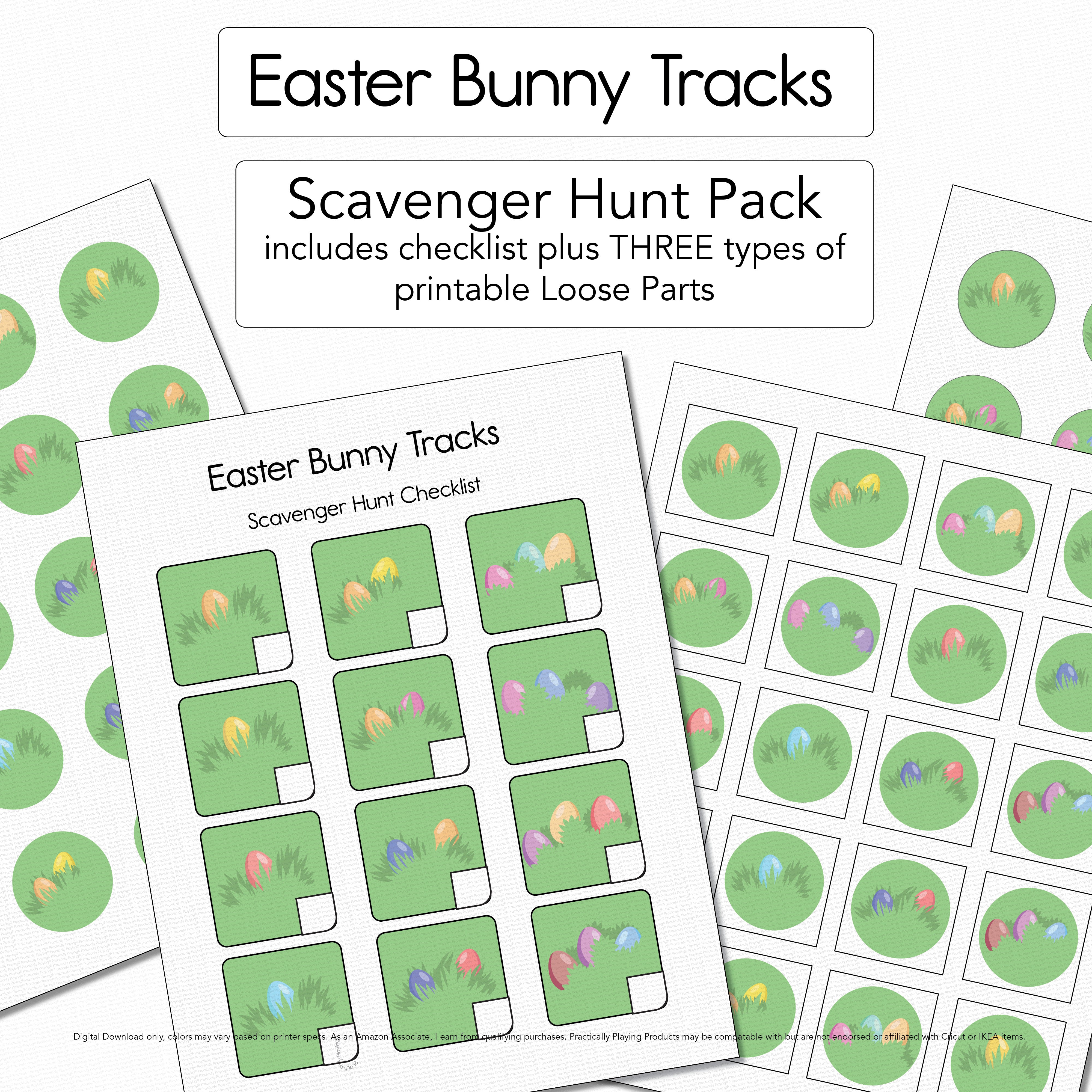 Easter Bunny Tracks - Scavenger Hunt – Practically Playing