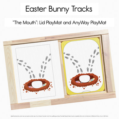 Easter Bunny Tracks - Mouth PlayMat