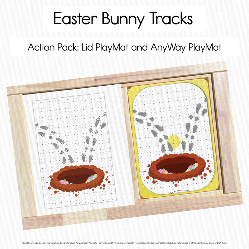 Easter Bunny Tracks - Polka Dotty PlayMat