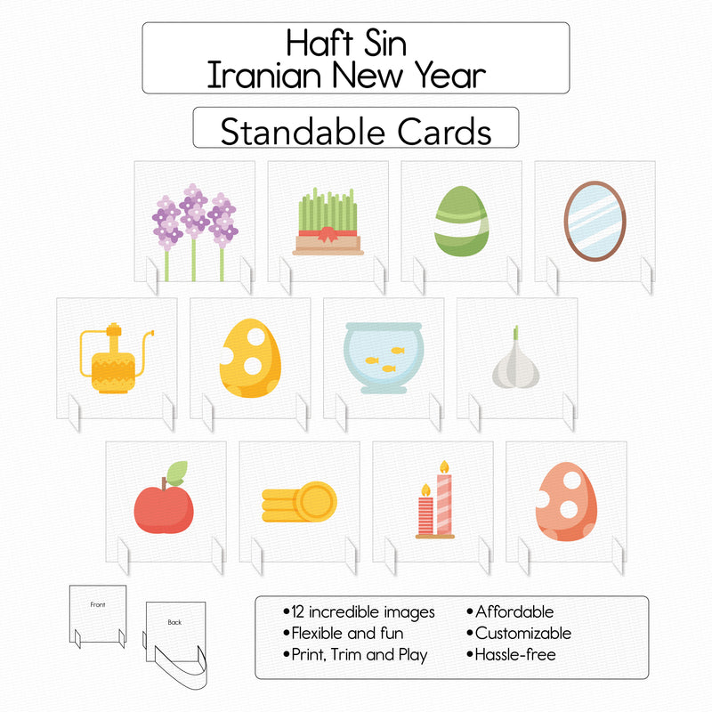 Haft Sin- Iranian New Year - Standable Cards