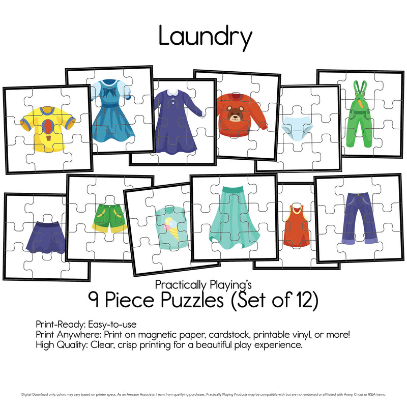 Laundry - Nine Piece Puzzles