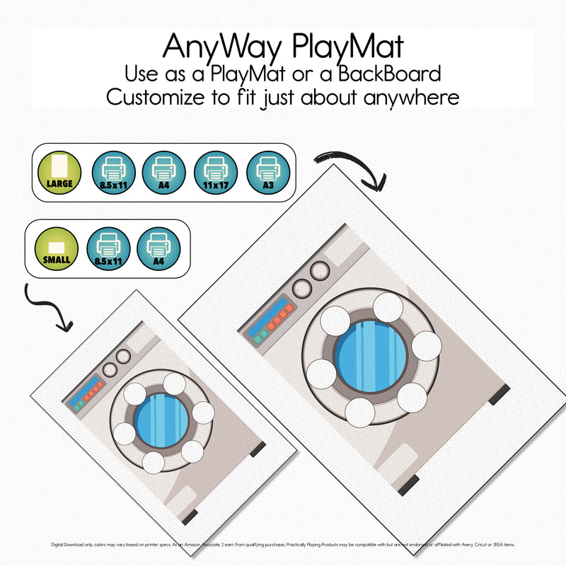 Laundry - Six Hole PlayMat