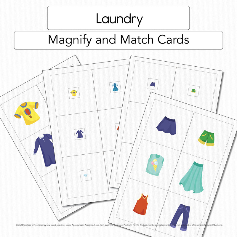 Laundry - Magnify and Match Cards