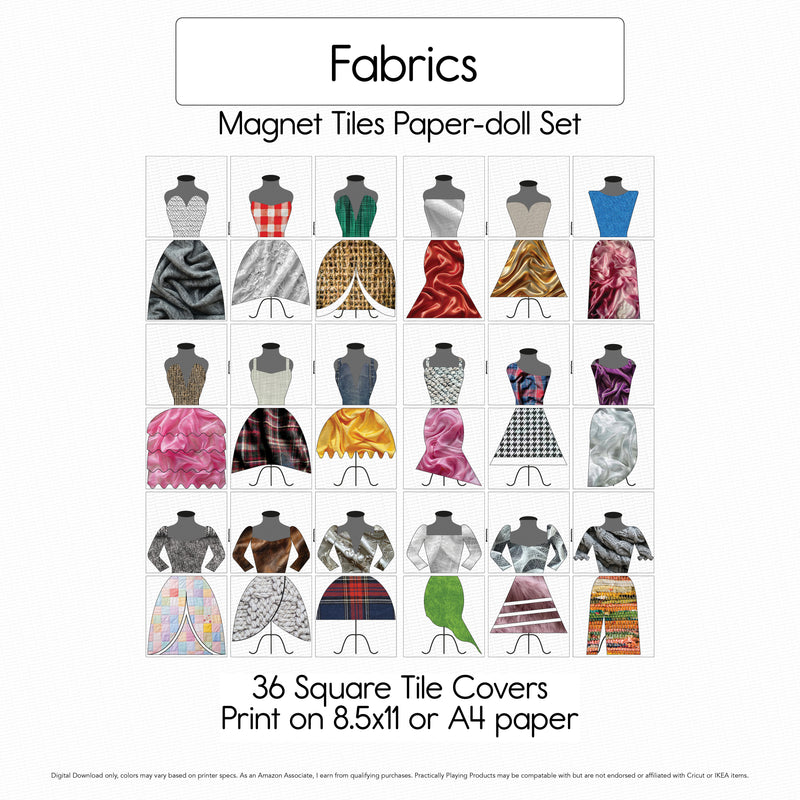 Fabrics - Constructables Paper Dolls