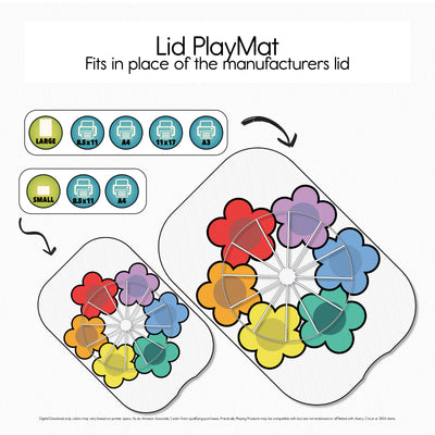 Butterfly Pollinators - Circle Puzzle PlayMat