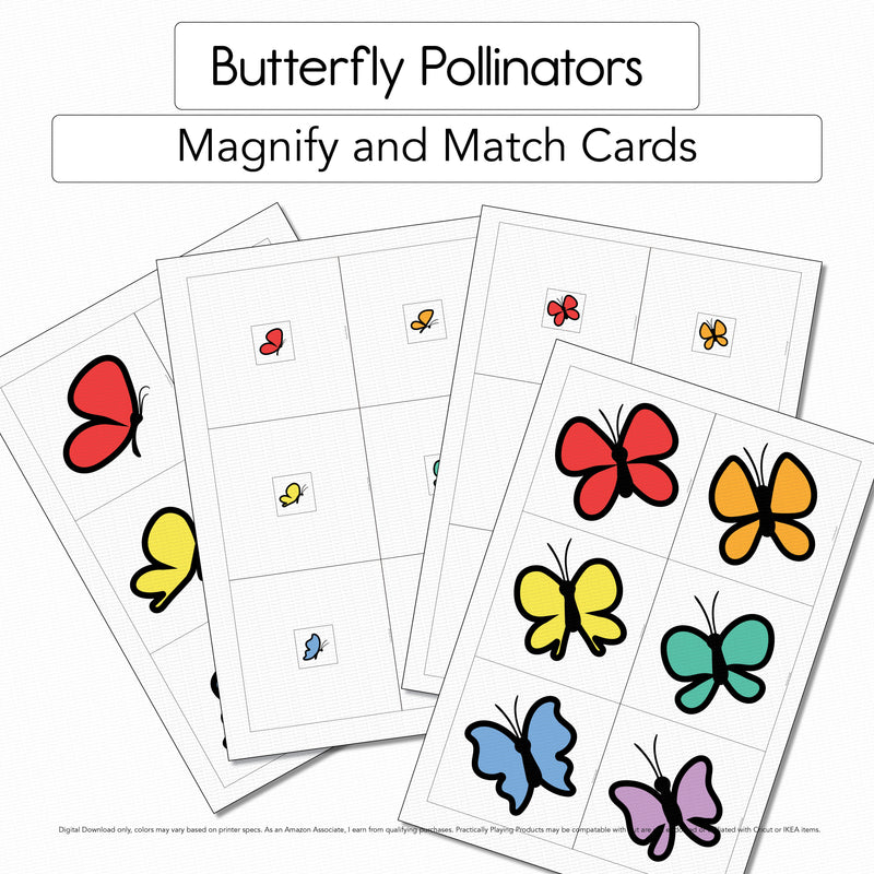 Butterfly Pollinators - Magnify and Match Cards