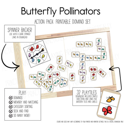 Butterfly Pollinators - Dominos Game Pack