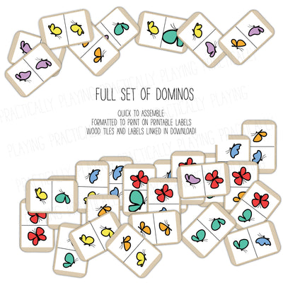 Butterfly Pollinators - Dominos Game Pack