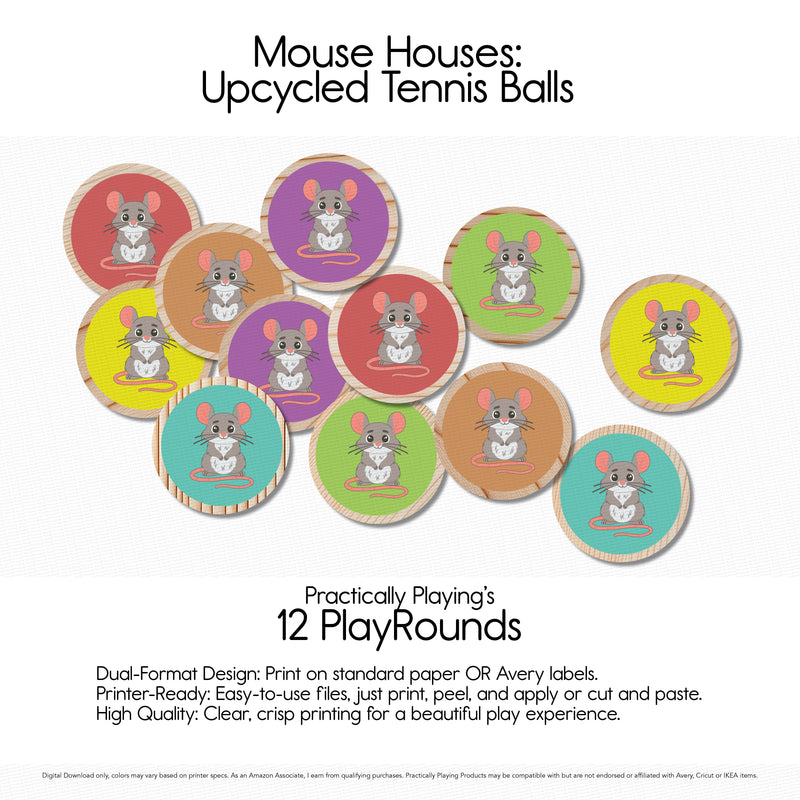 Mouse Houses- Upcycled Tennis Balls - PlayRound