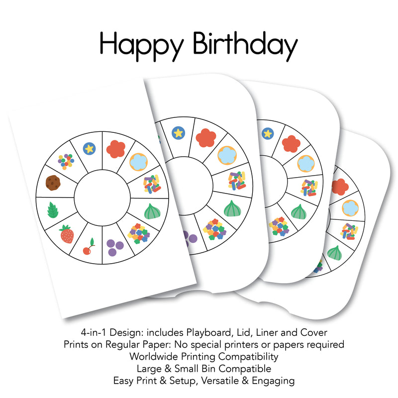 Happy Birthday - Twelve Wheel PlayMat
