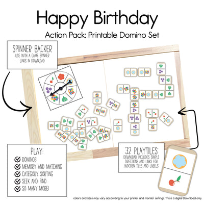 Happy Birthday - Dominos Game Pack