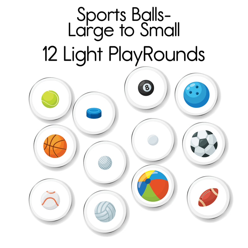 Sports Balls - Light PlayRound 12 Pack