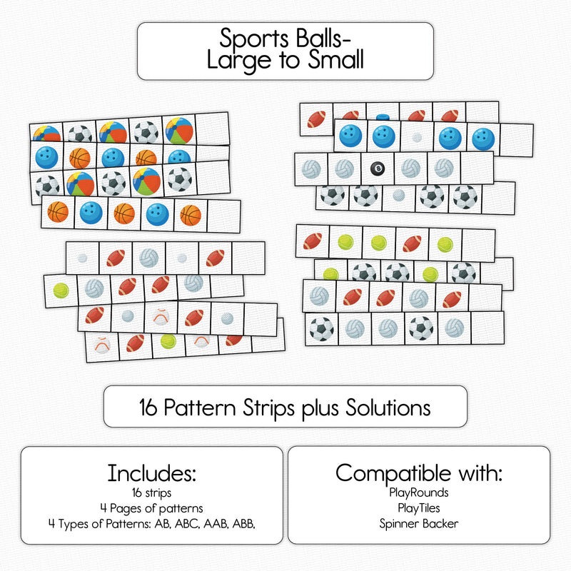 Sports Balls - Pattern Strips