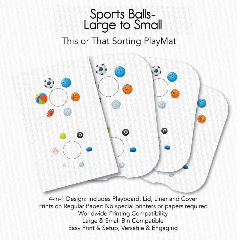 Sports Balls - This or That PlayMat