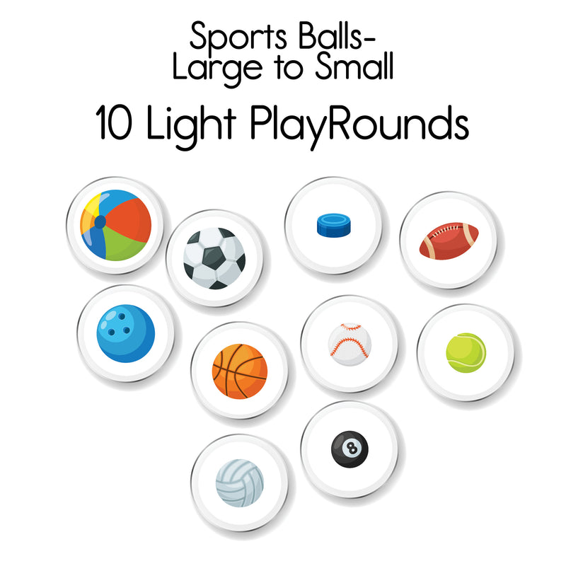 Sports Balls - 10 Light PlayRound