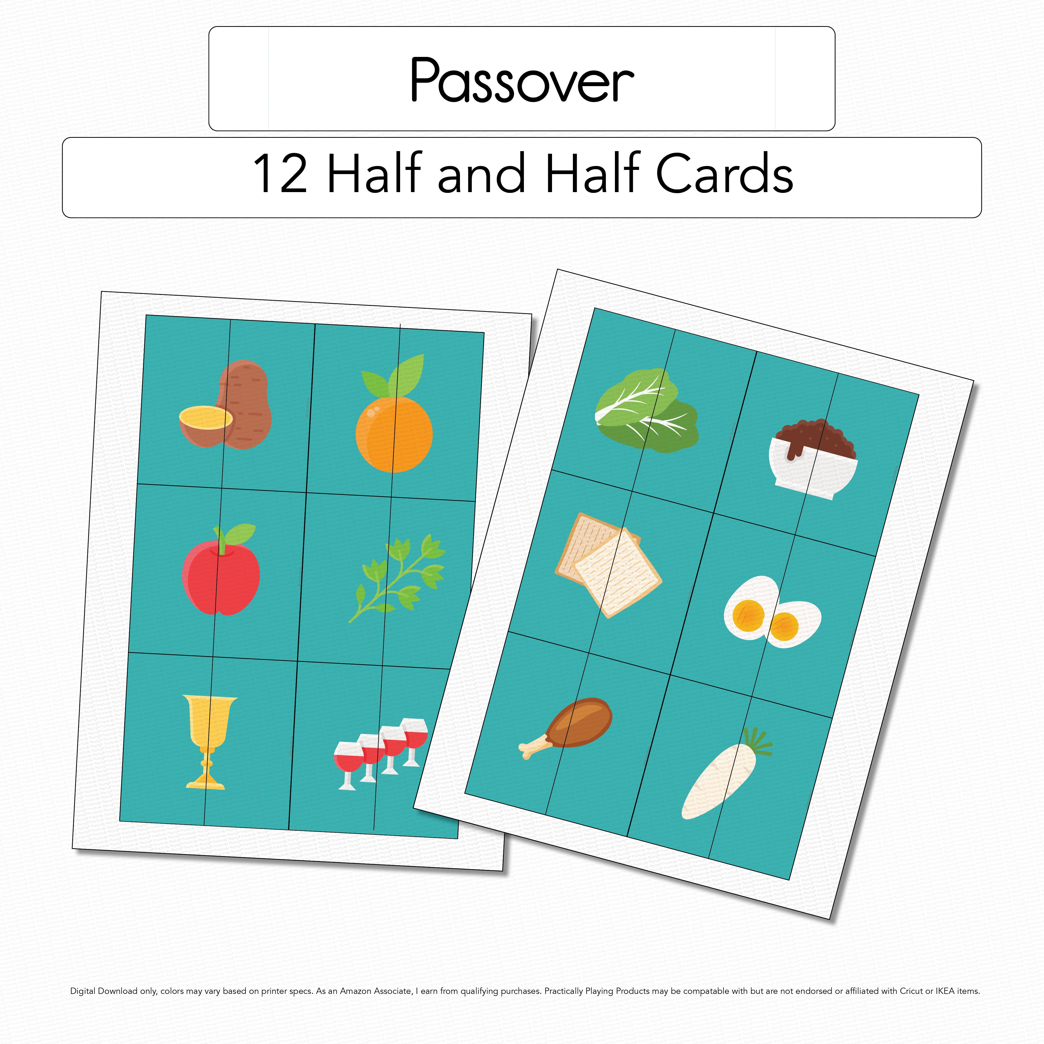 Passover - Half and Half cards – Practically Playing