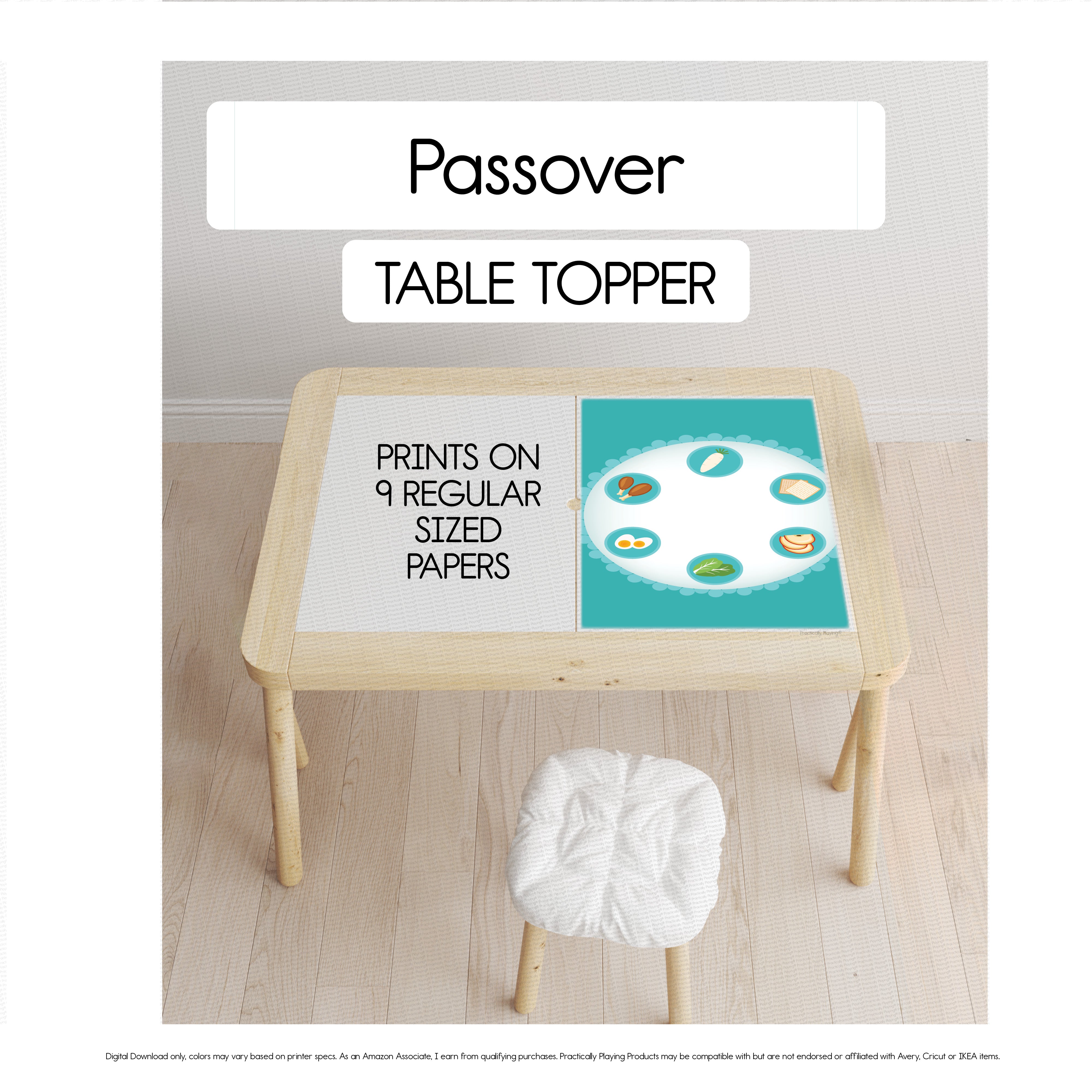 Double Use Table Passover - Large Dual Use Table Topper or Poster Design 1 – Practically ...