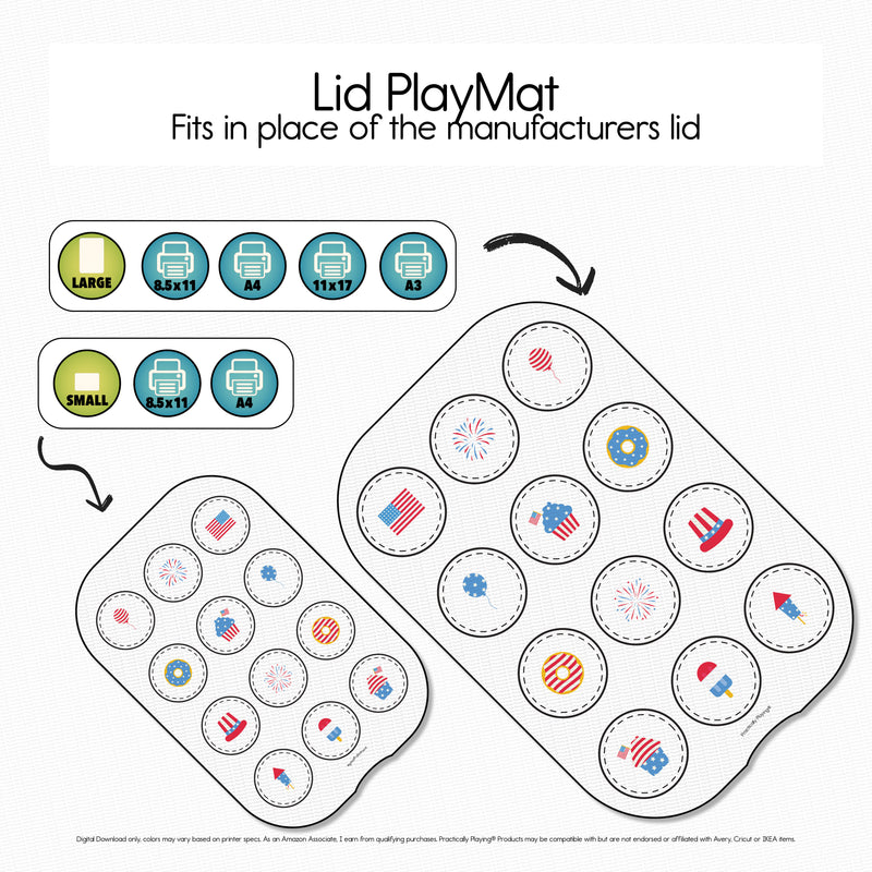 Fourth of July - Matching GameBoard