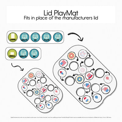 Fourth of July - Six Hole PlayMat