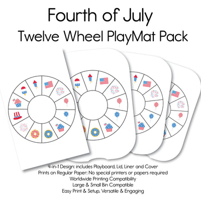 Fourth of July - Twelve Wheel PlayMat