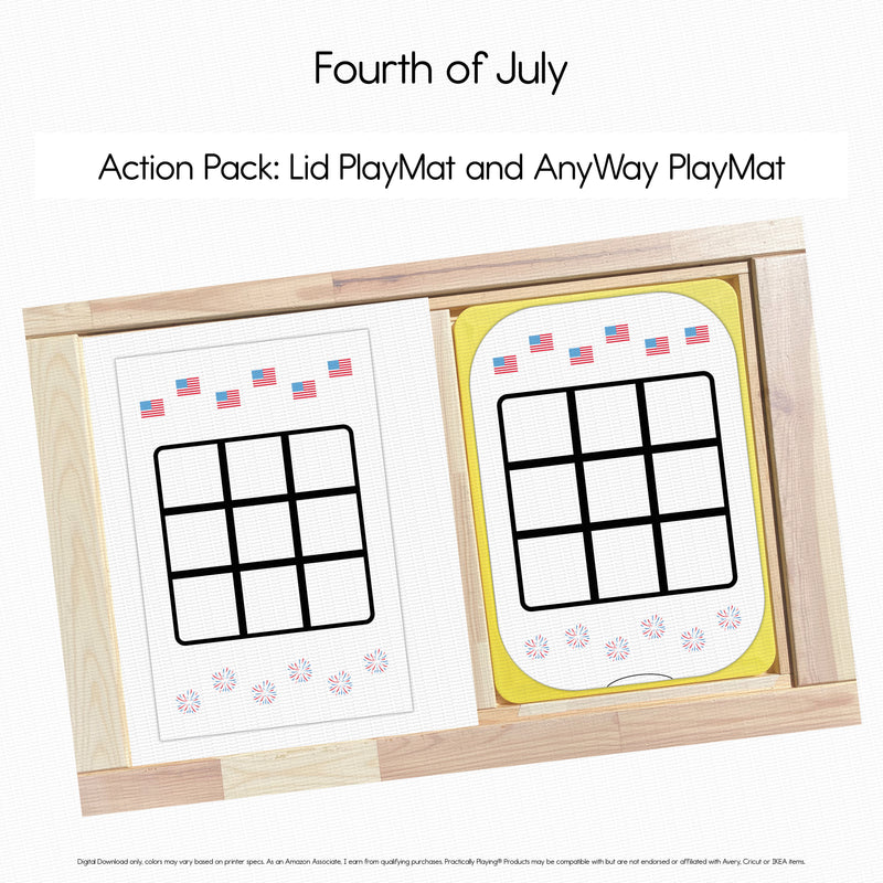 Fourth of July - Tic Tac Toe PlayMat