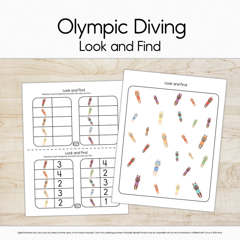 Olympic Diving - Look and Find