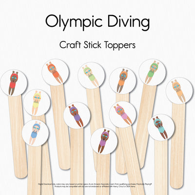 Olympic Diving - Craft Stick Covers and Toppers
