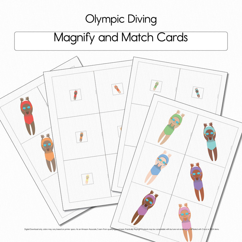 Olympic Diving - Magnify and Match Cards