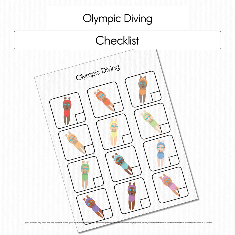 Olympic Diving - Checklist