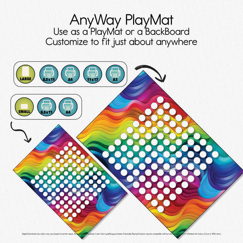 Rainbow Waves - Explorer PlayMat Pack- One Hundred Board